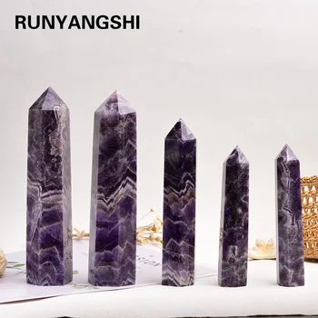 Veliki ametist je prirodni kvarcni Kristal točka mineralni uzorak magija popravak štap obitelj kućni ukras studija uređenje DIY poklon