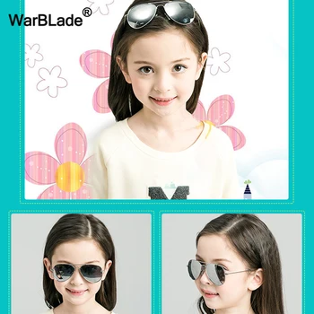 WarBLade moda dječji djeca polarizirane sunčane naočale pilot-stil djeca dječaci djevojčice sunčane naočale UV400 zaštita Oculos De Sol Gafas