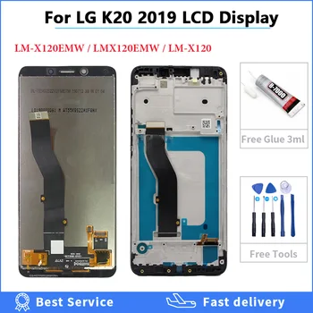 Za LG K20 2019 LCD zaslona okvir Цифрователь, zaslon osjetljiv na dodir za zamjenu K8 LG K20 LMX120EMW lcd plus za LG LM-X120 lcd