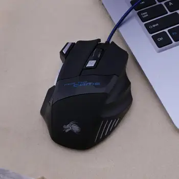 Žičano gaming miš 7 gumba 5500 DPI LED optički računalni miš Gamer miša za PC laptop USB kabel gaming miš