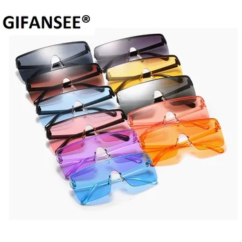 Полуободковые ogroman trg sunčane naočale Žene 2020 luksuzni prozirne šarene velike naočale dizajner muške nijanse Vintage UV400