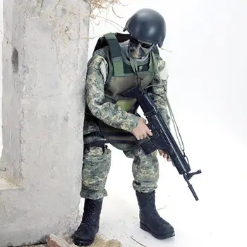 30CM, 1:6 realan vojnika vojni model igračka dar s pokretnim суставом za djecu model figure igračka - ranjeni vojnik