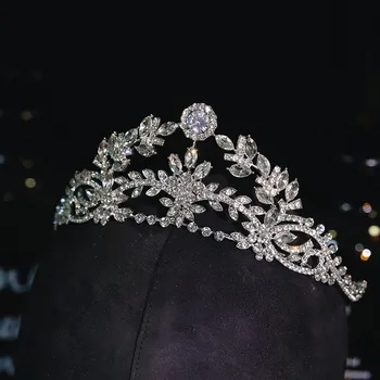 CC Crown žene tijara nakit za vjenčanje vjenčanje pribor za kosu za djeveruša djeverušama baroknog Stila Princeza kape dar HS06