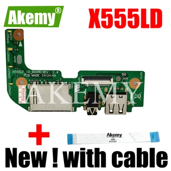Novi original s kabelom za Asus X555 X555L X555LD X555LD_IO USB AUDIO CARD READER BOARD-REV:2.0 MB testiran brzi brod