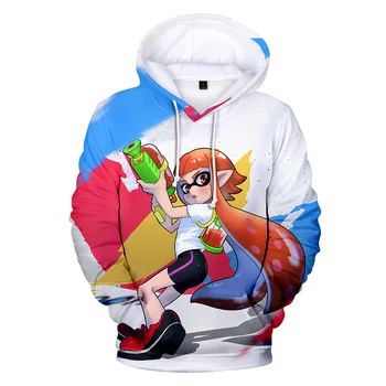 Od 3 do 14 godina djeca hoodies snimanja igre Splatoon 3d štampanih majica majica dječaci djevojčice Harajuku jaknu, kaput Dječja odjeća