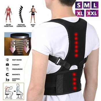 Prsa zavoj leđa s magnetima ublažava bol u kralježnici košulja korektor držanje za žene i muškarce napetost košulje stražnji pojas
